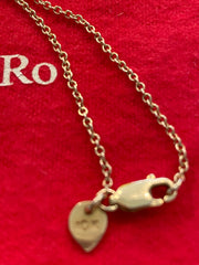 Vintage Me & Ro 10k gold necklace with chakra pendant