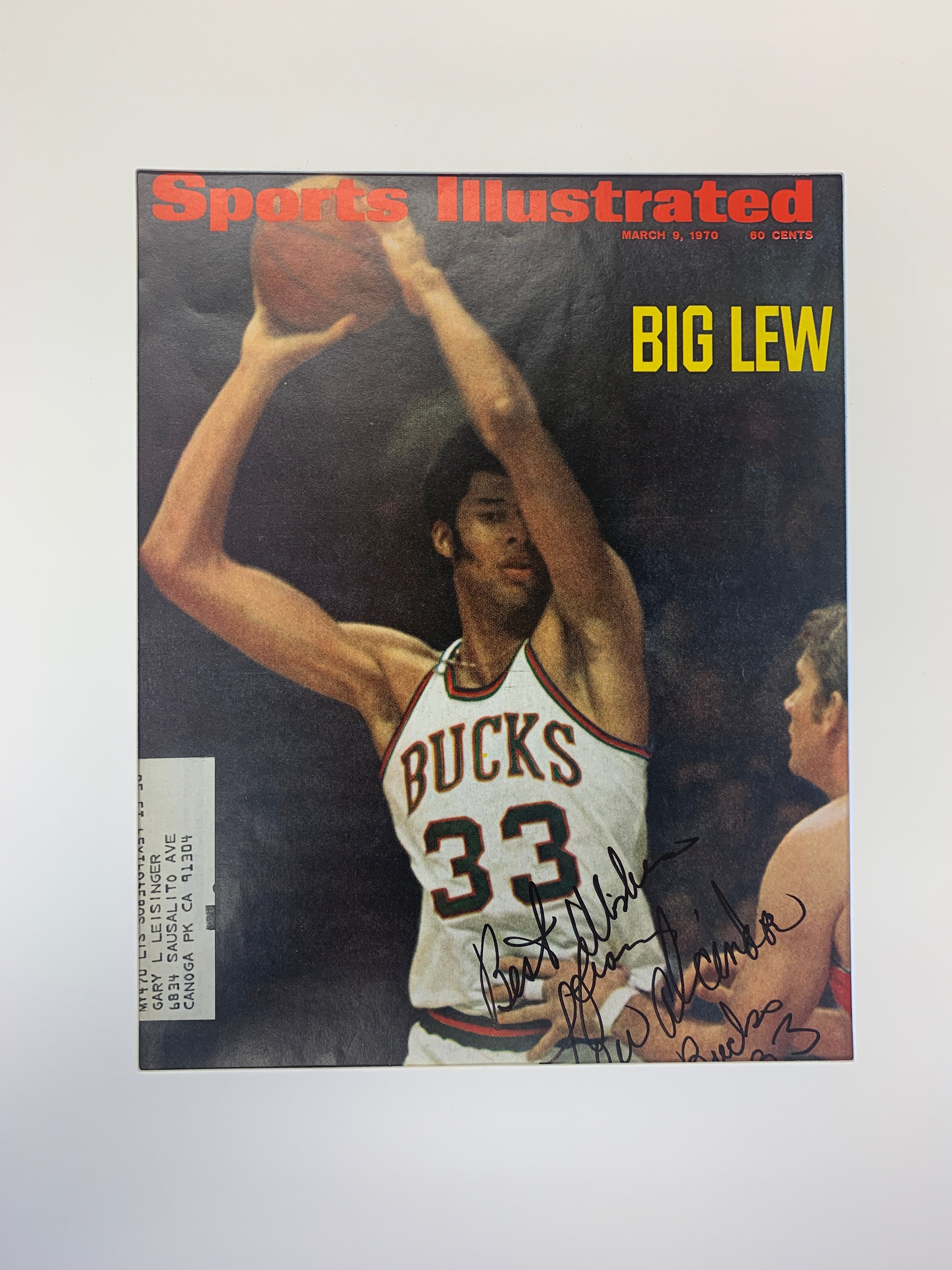 Sports Illustrated signed by Kareem Abdul-Jabbar