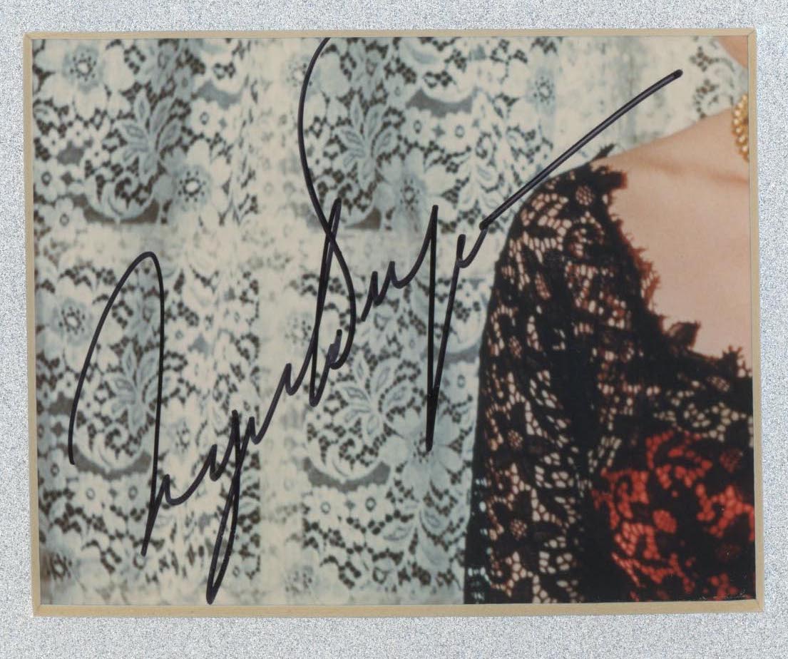 Ingrid Bergman signature cut. GFA Authenticated