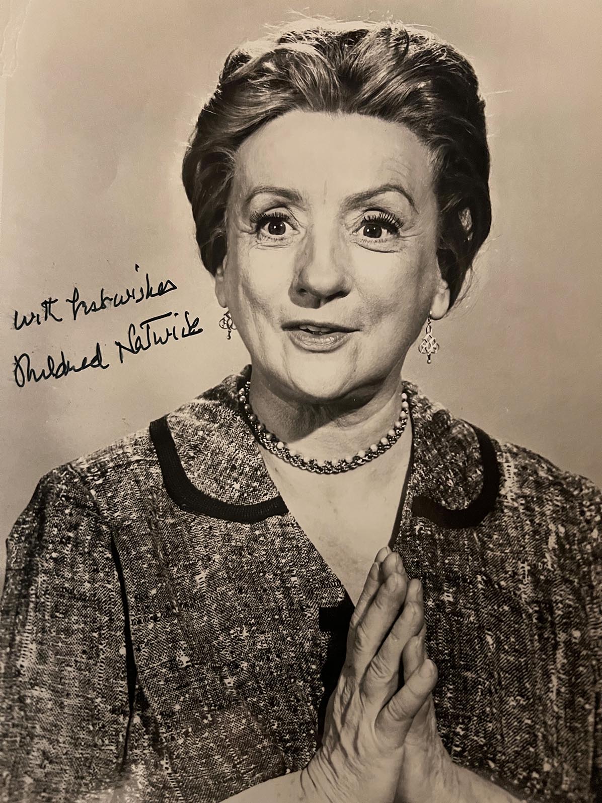 Mildred Natwick signed photo