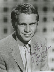 Steve McQueen signed photo. GFA Authenticated