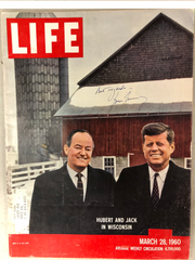 John F. Kennedy signed Life Magazine