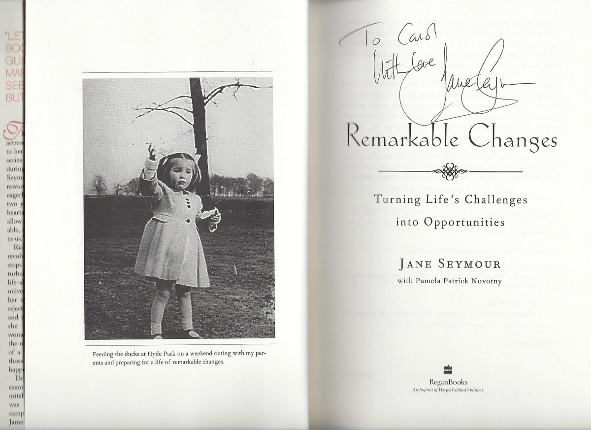 Jane Seymour signed book