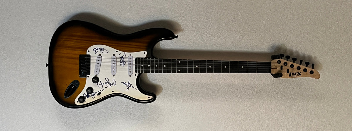 Pearl Jam band signed Strat style guitar