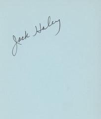 Jack Haley Wizard of Oz signature cut. GFA Authenticated