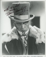 Boris Karloff signed photo. GFA Authenticated