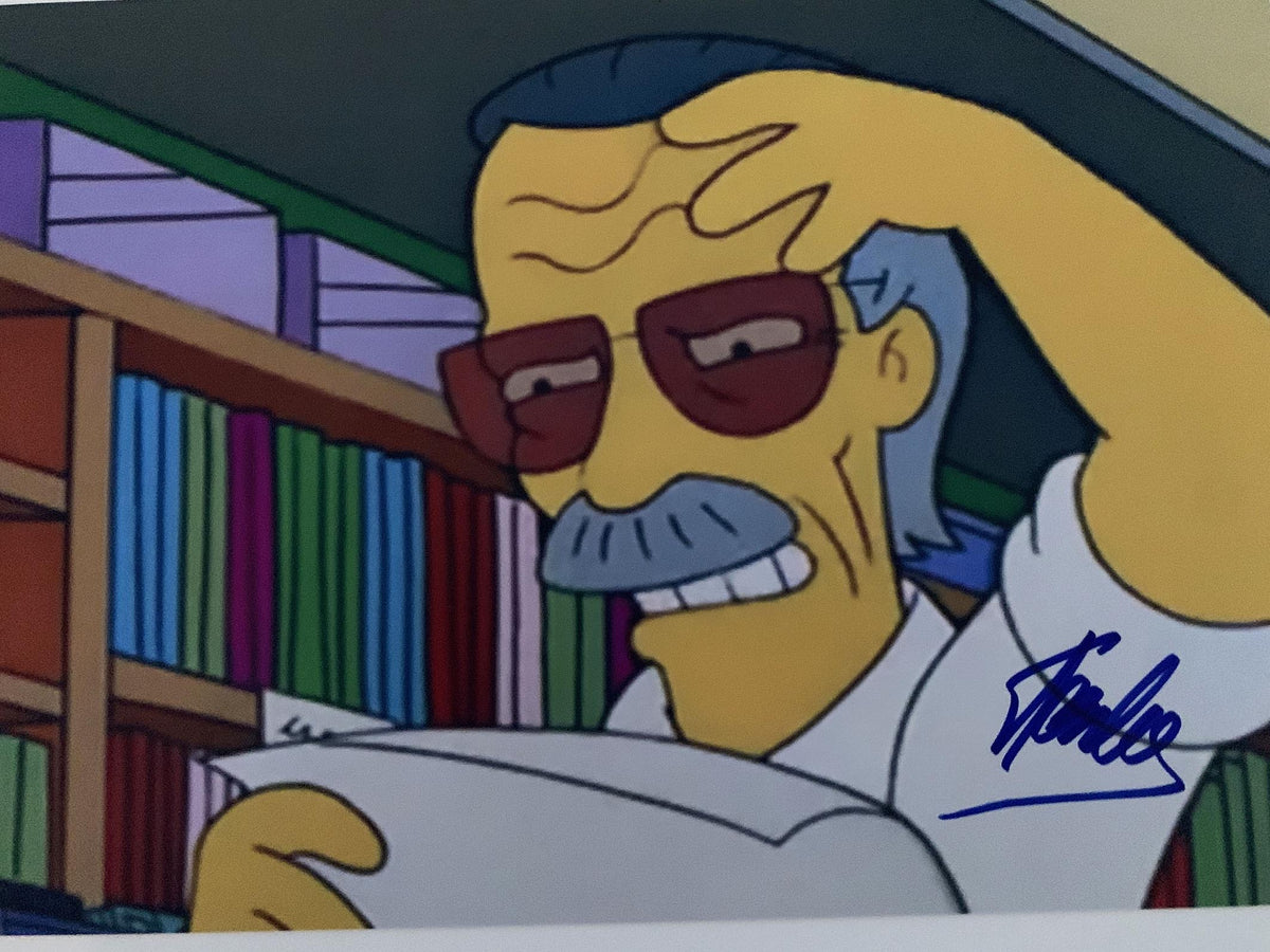 The Simpsons Stan Lee signed photo