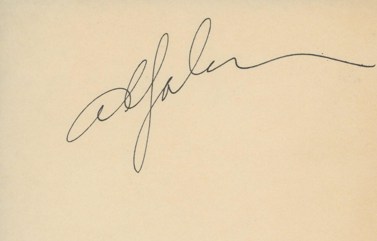 Al Jolson original signature. GFA Authenticated