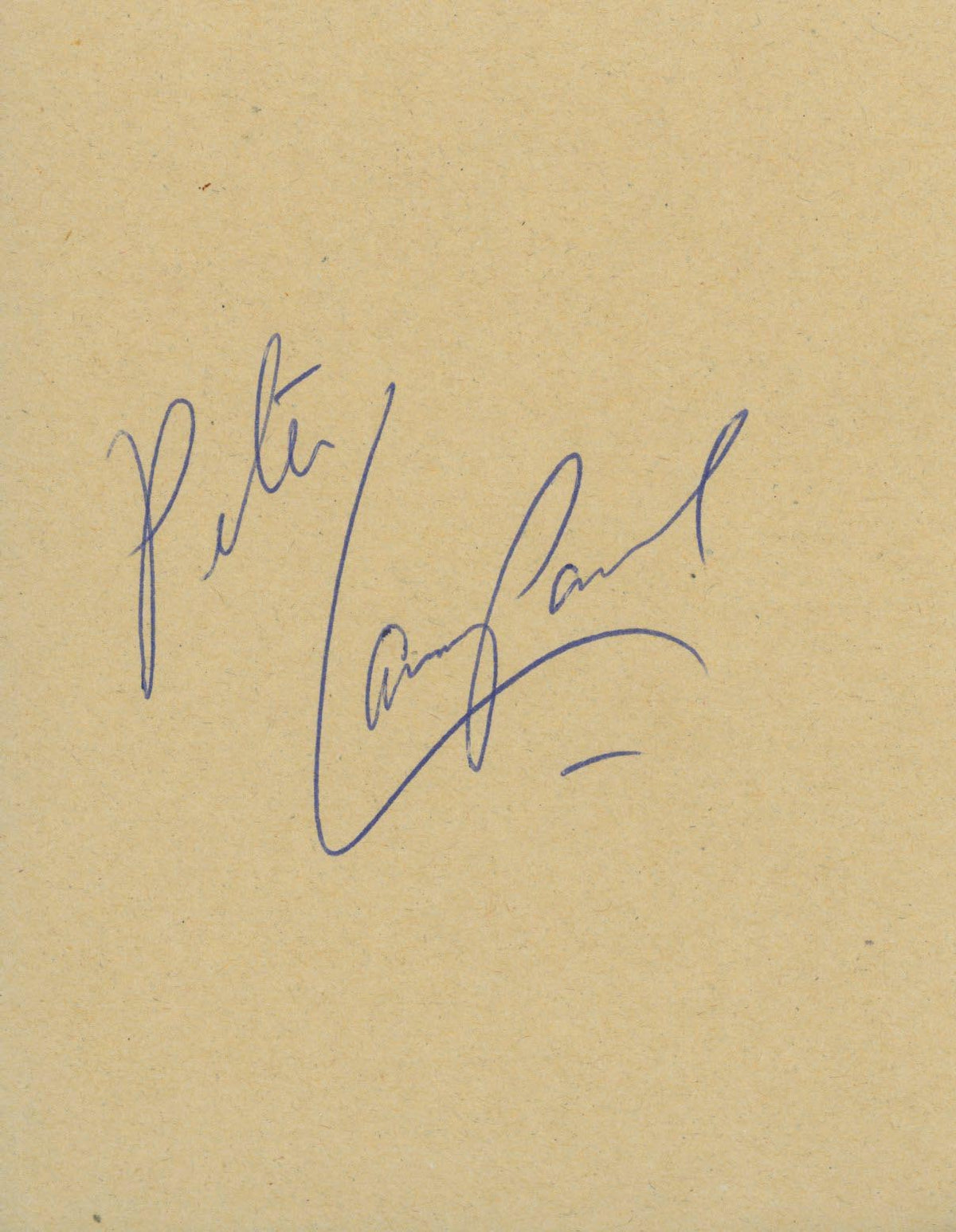 Peter Lawford signature cut. GFA Authenticated