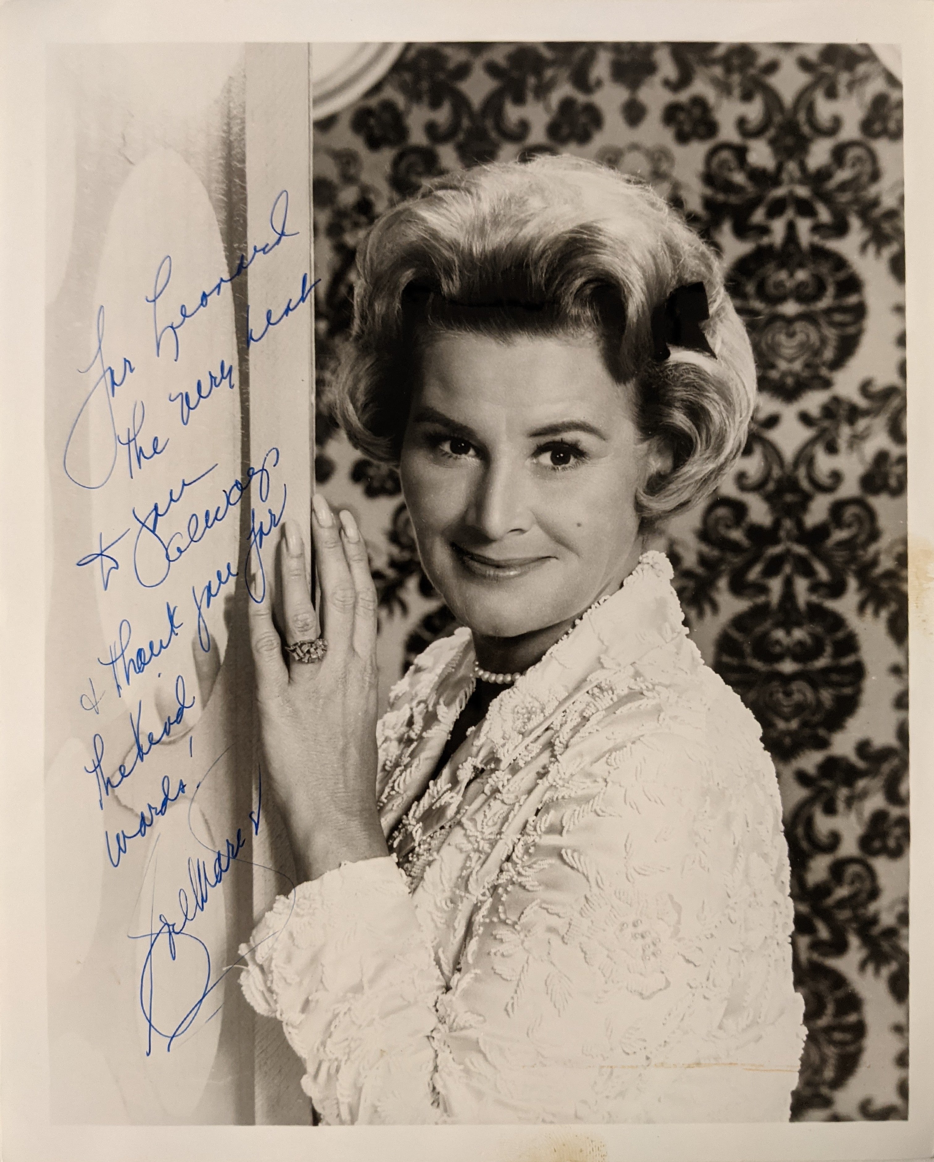 Rose Marie signed photo