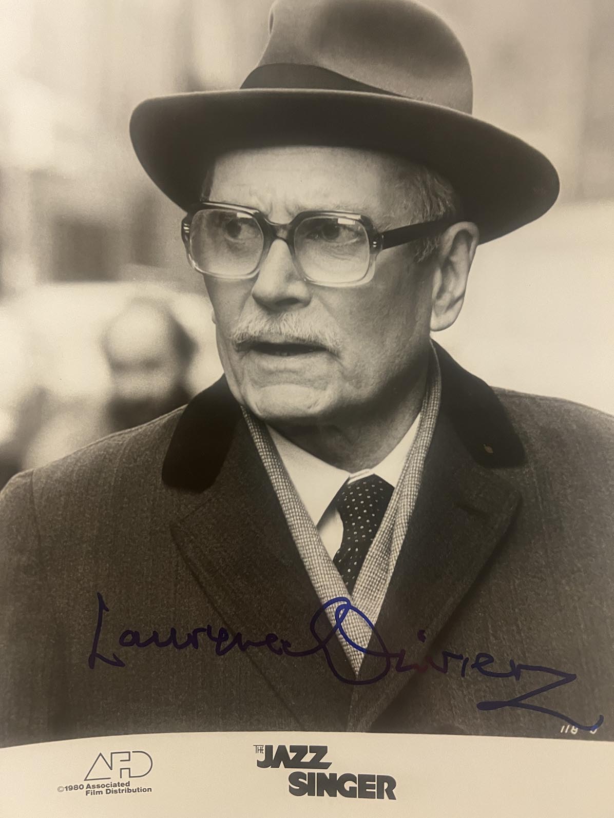 The Jazz Singer Laurence Olivier signed movie photo