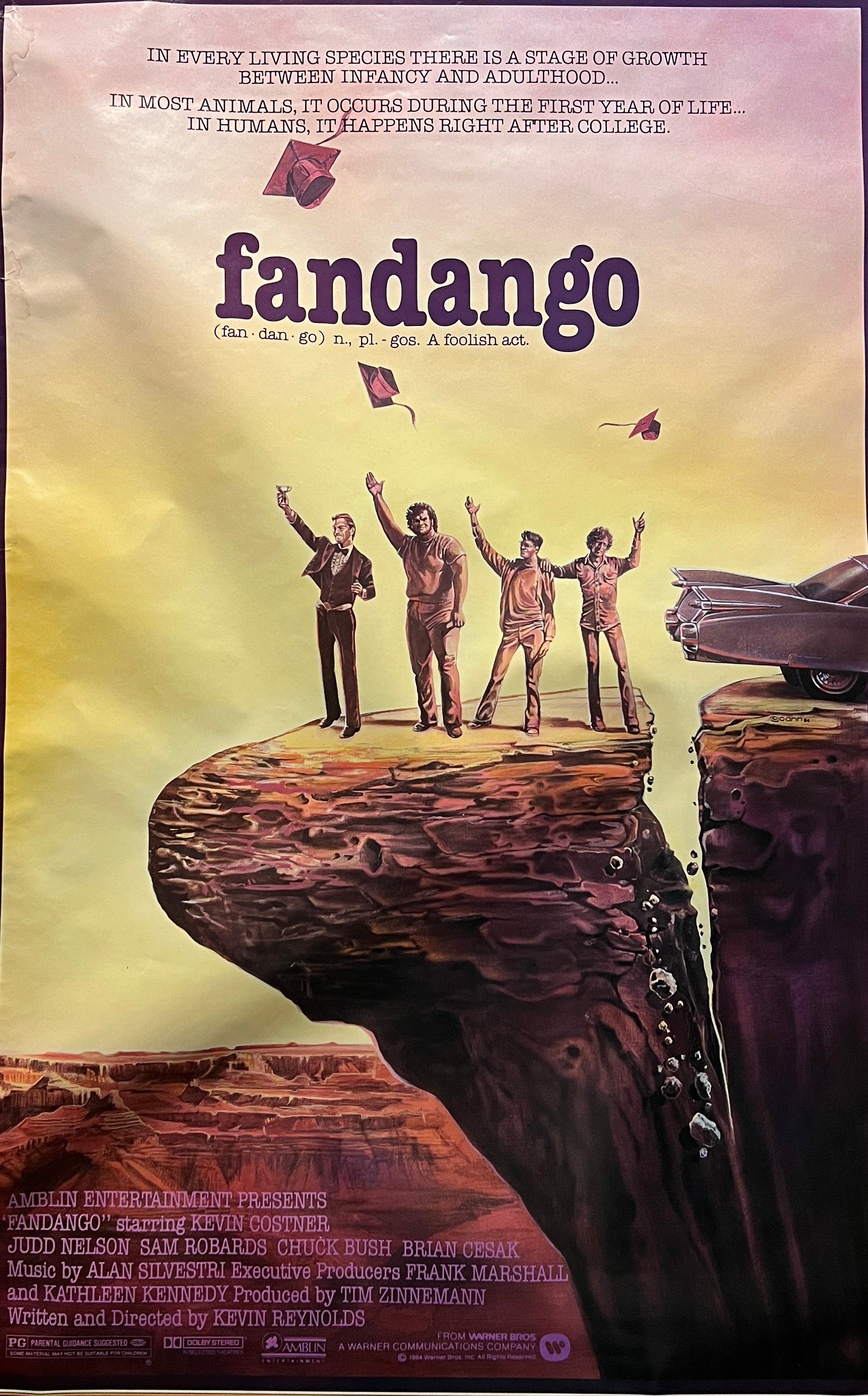 Fandango 1985 original movie poster