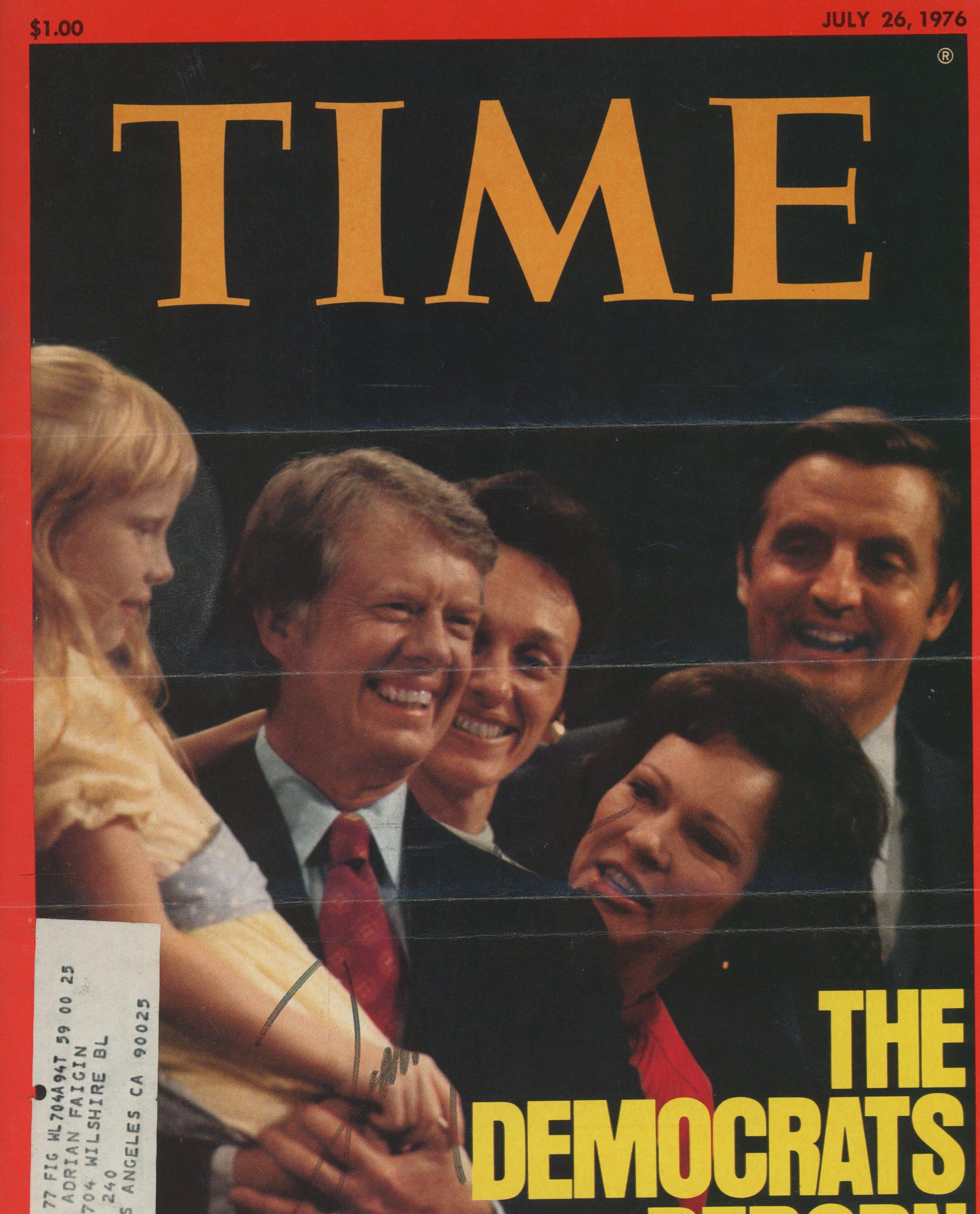 Jimmy Carter signed Time magazine. GFA Authenticated