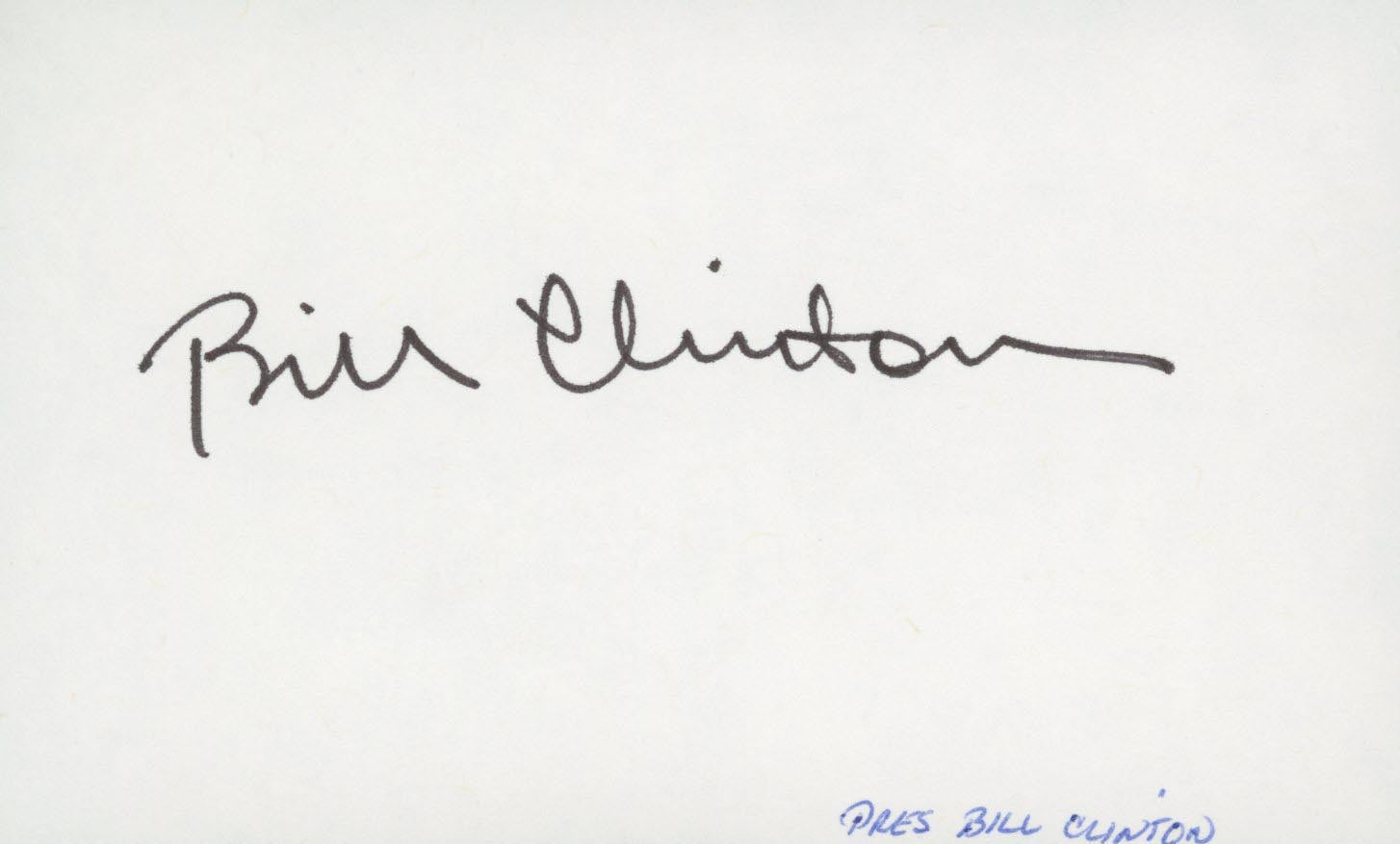 Bill Clinton signature cut. GFA Authenticated