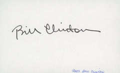 Bill Clinton signature cut. GFA Authenticated