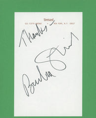 Barbara Streisand signature cut