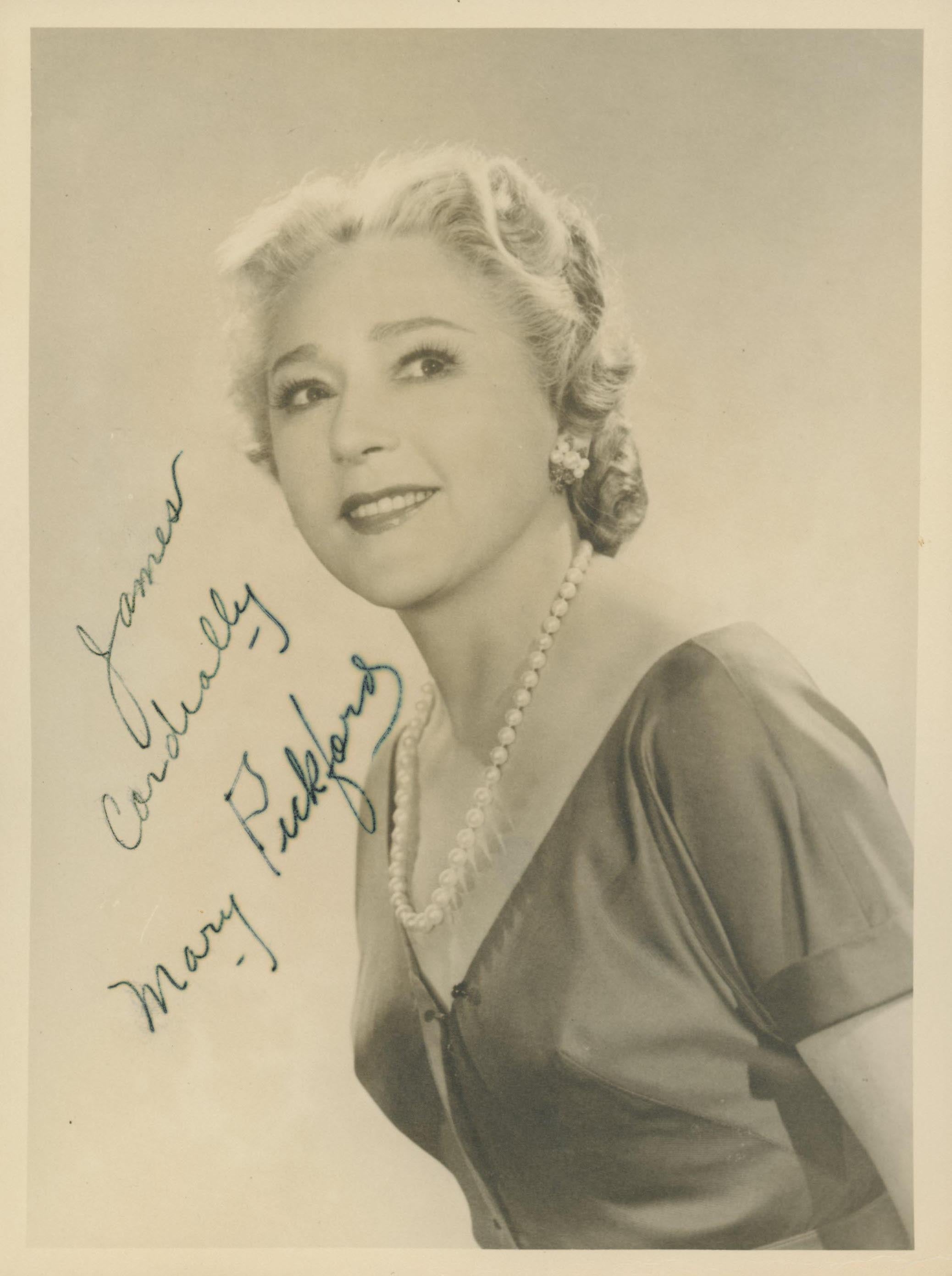 Mary Pickford signed photo