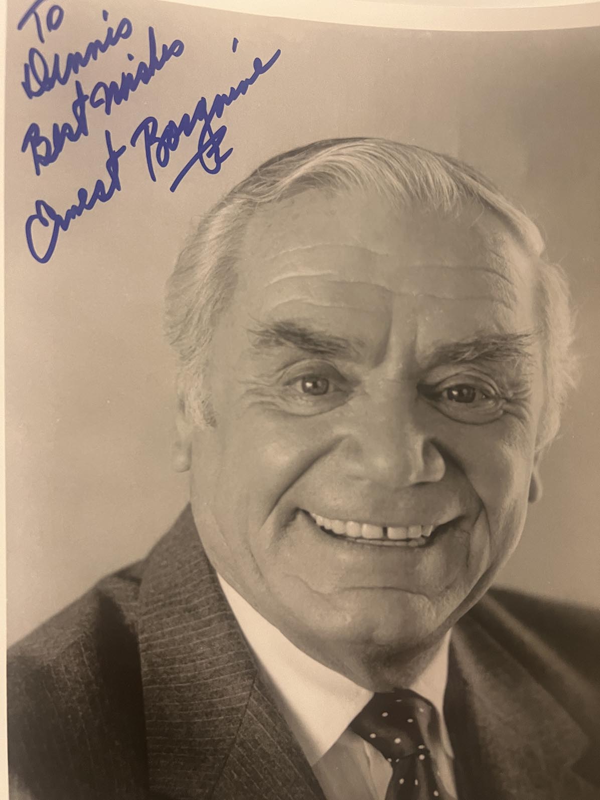 Ernest Borgnine signed photo