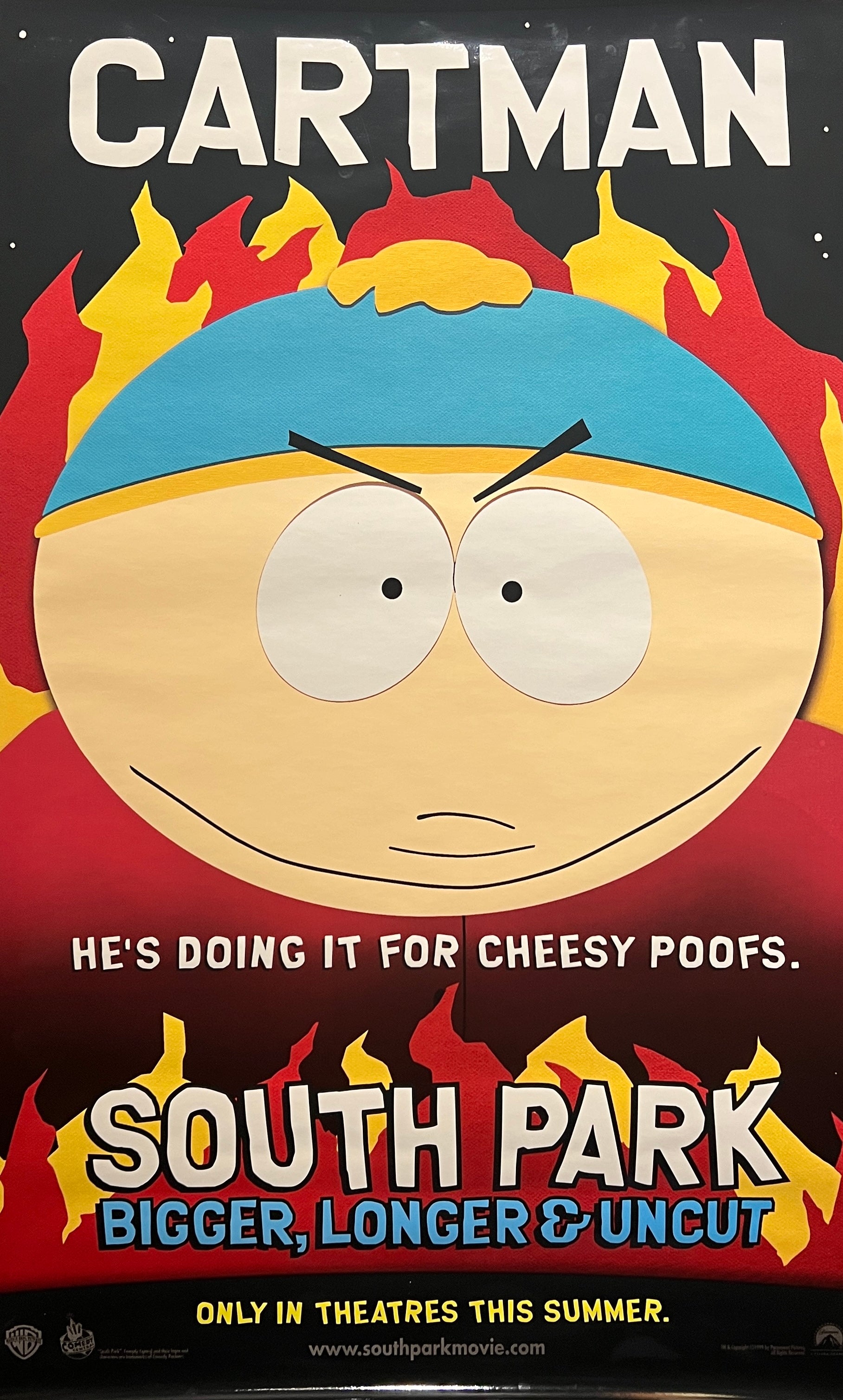 South Park Cartman 1999 Bigger Longer Uncut Original Bus Shelter Movie ...