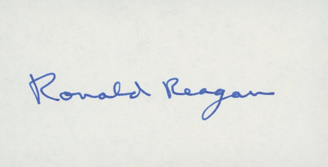 Ronald Reagan signature cut. GFA Authenticated – Cool Stuff PD