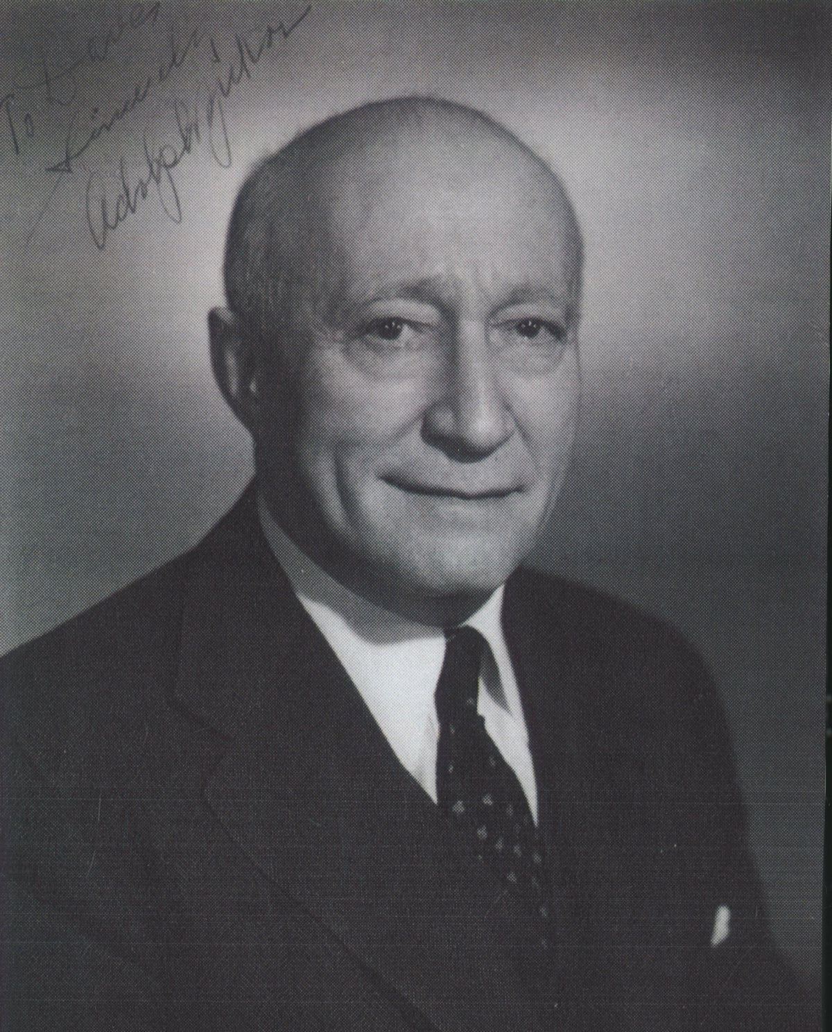 Adolph Zukor signed baggage declaration