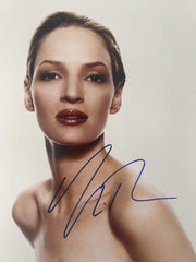 Actress Uma Thurman signed photo