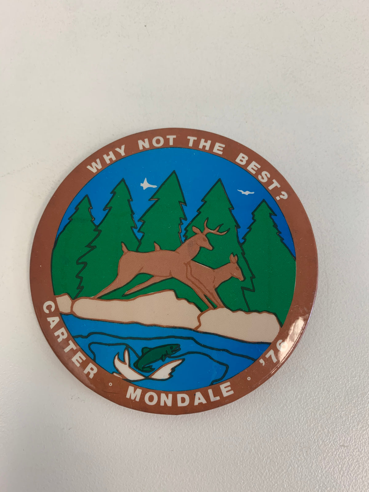 Why Not the Best? Carter Mondale 1976 pin