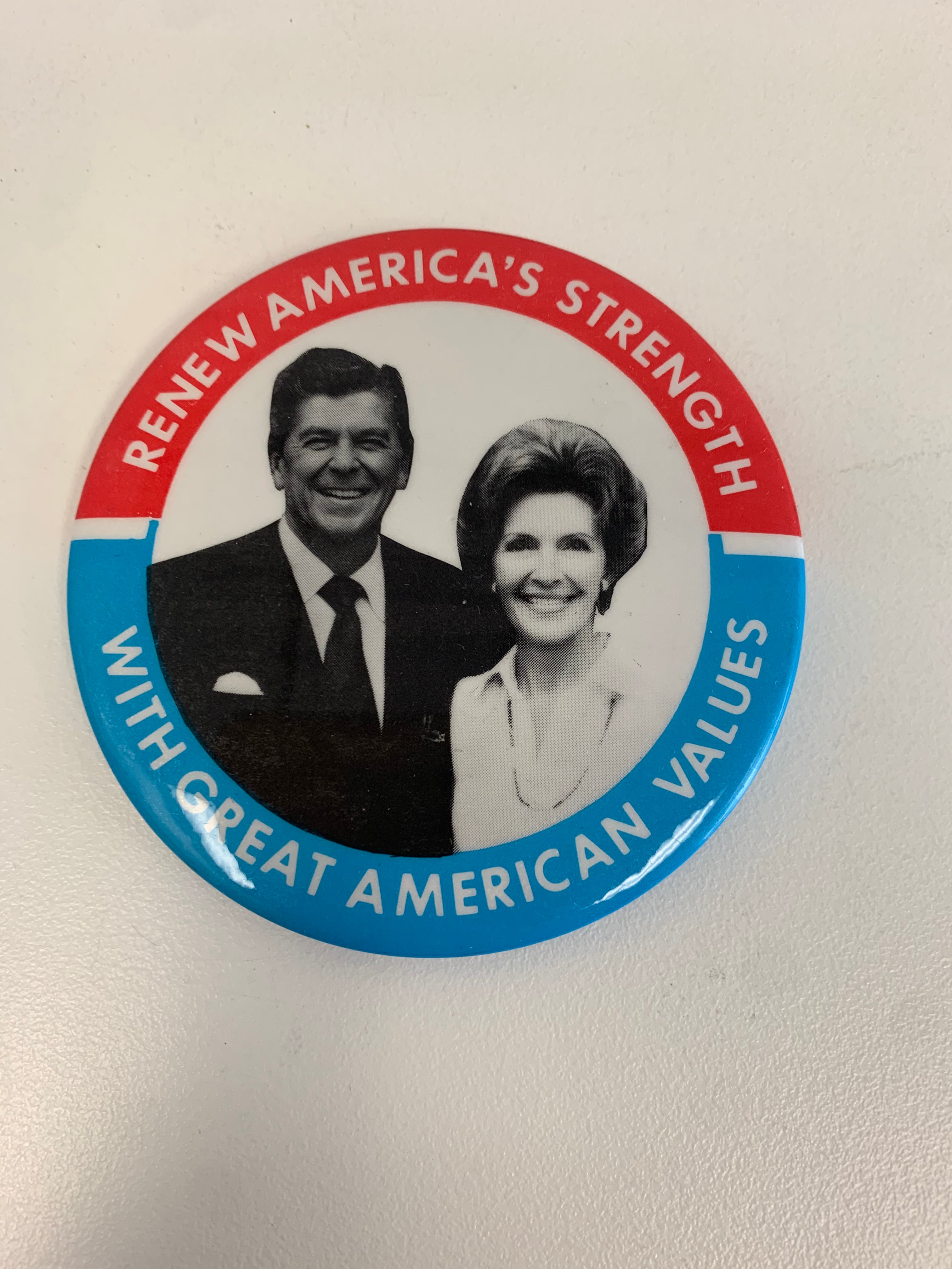 Renew Americas Strength with Great American values pin