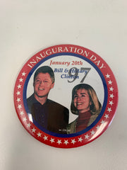 Inauguration day January 20th 1997 Bill and Hillary Clinton pin