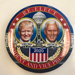 Re-Elect President and Vice President Trump Pence 2020 pin