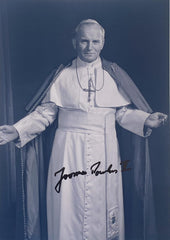 Pope John Paul II signed photo